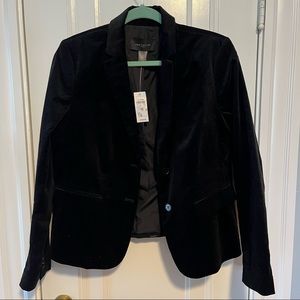 Ann Taylor black velvet blazer